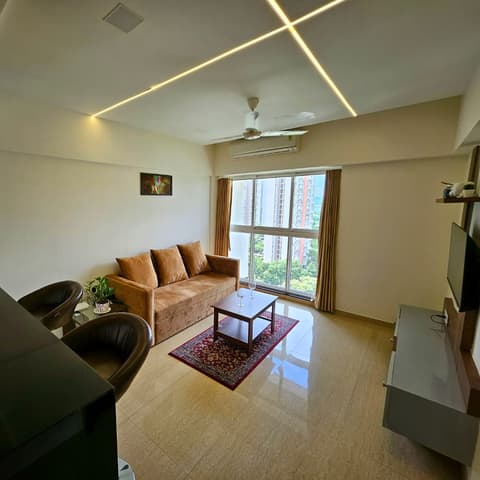 Expressway-view one-bedroom on the 15th floor, Lodha Belmondo &mdash; photo 9